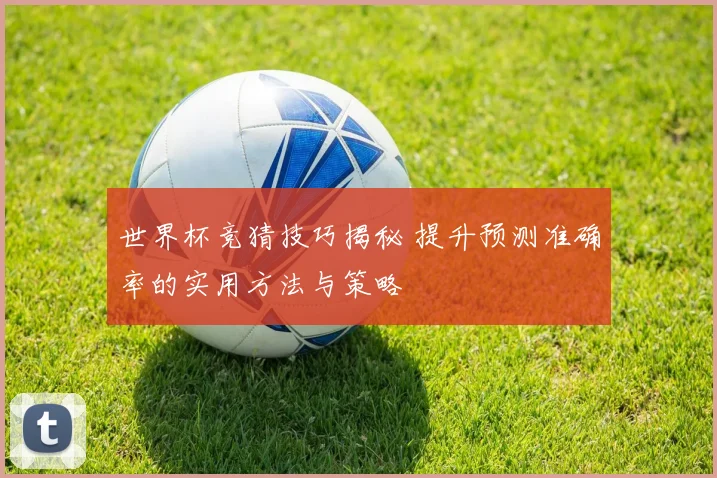 世界杯竞猜技巧揭秘 提升预测准确率的实用方法与策略